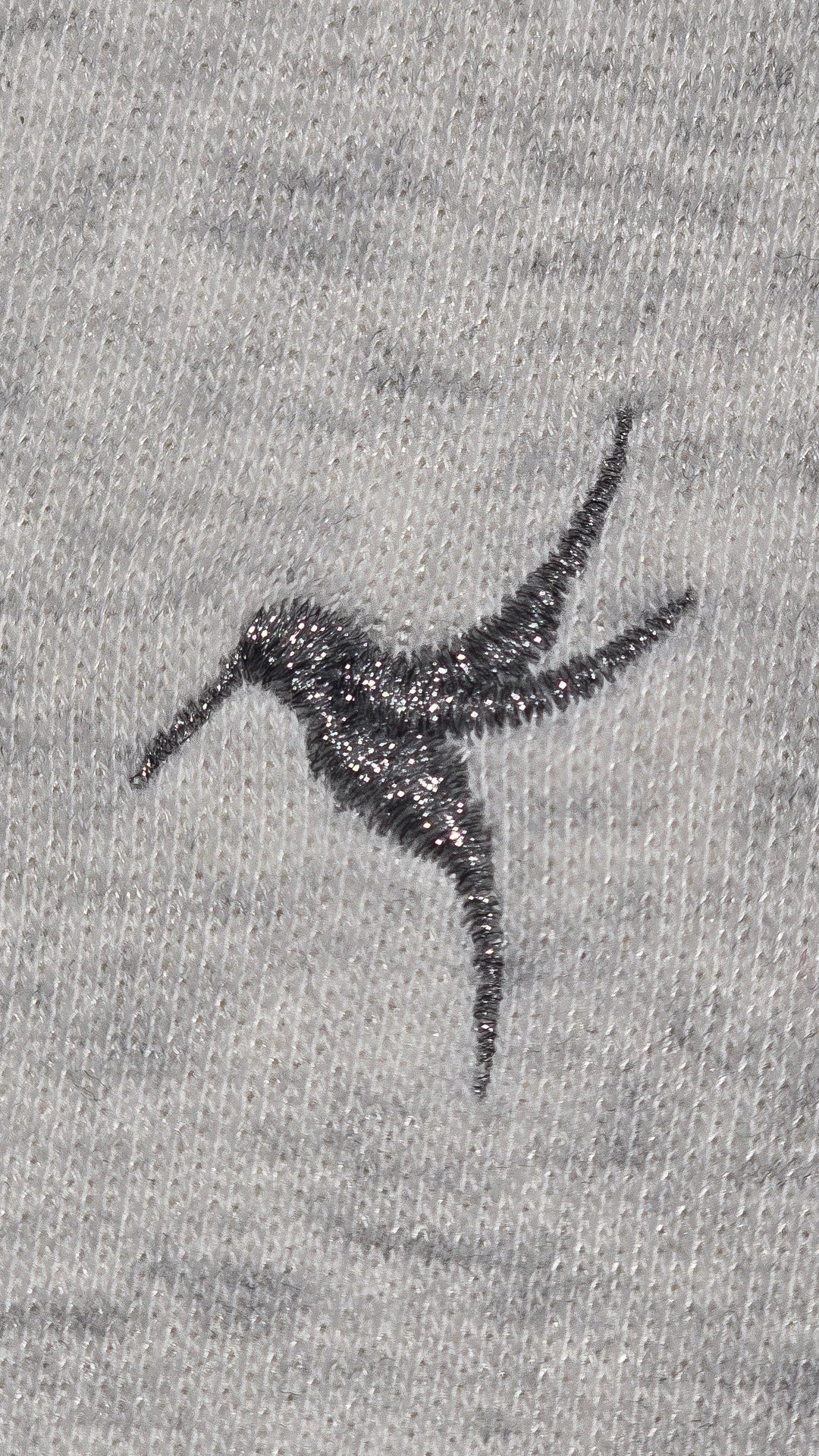 Soft Cotton Blend Lightly Cropped Sweatshirt - Light Gray