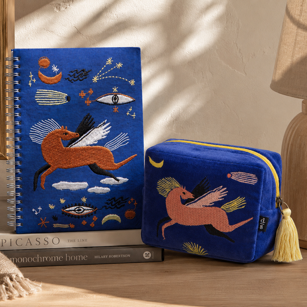 Pegasus Dreams Notebook and Travel Pouch Set