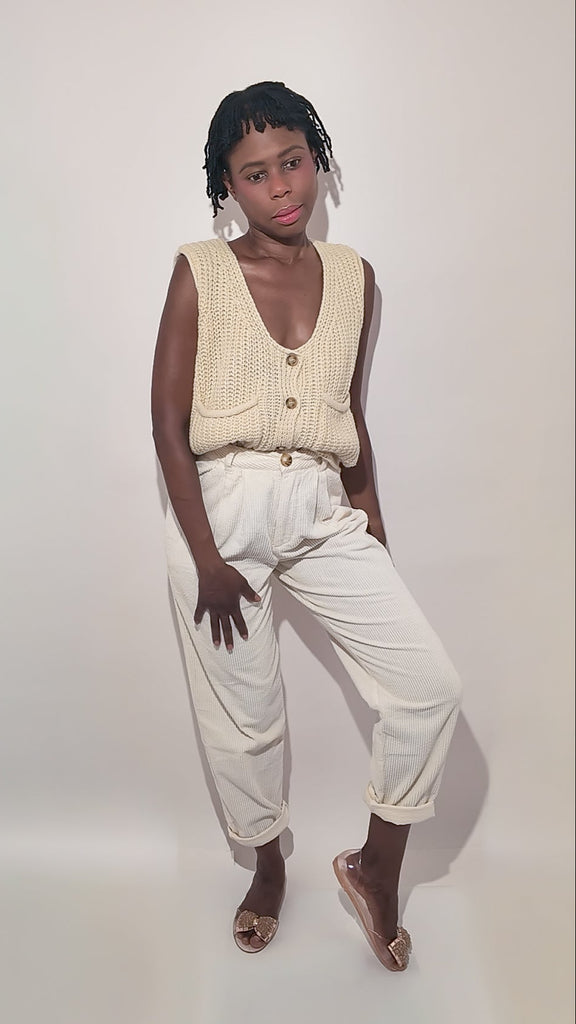 Two Piece Set - Soft Knit Sweater Vest – Fets Studio